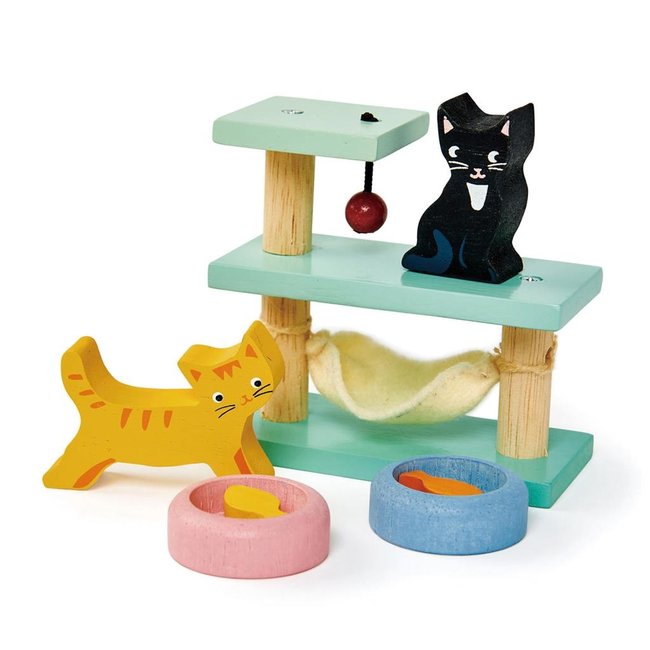 Resultaat presentatie legering Tender Leaf Toys Houten Huisdierenset | Katten - Lazy Lama