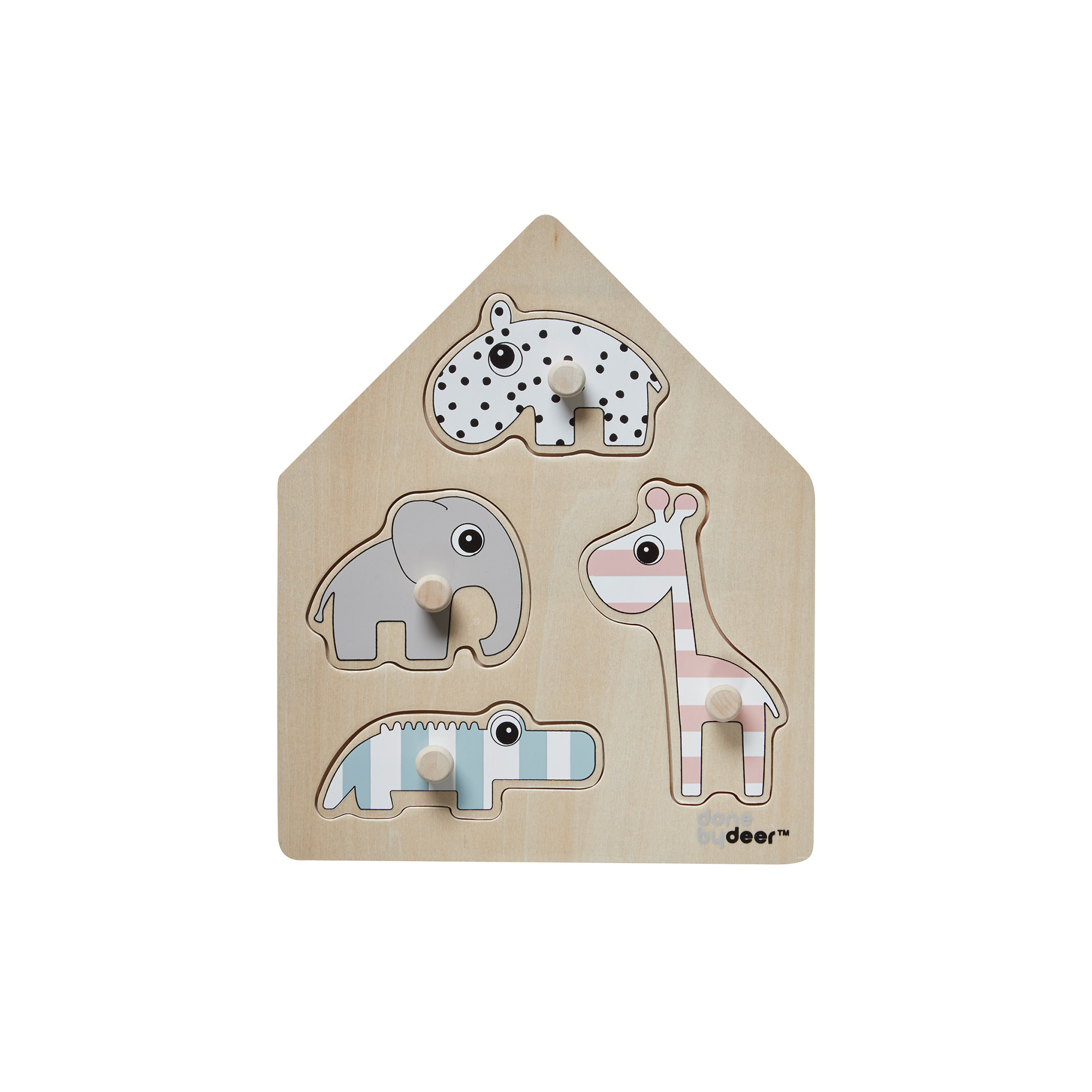 Puzzel Deer Friends Pastel Colour Puzzel Deer Friends Pastel Colour