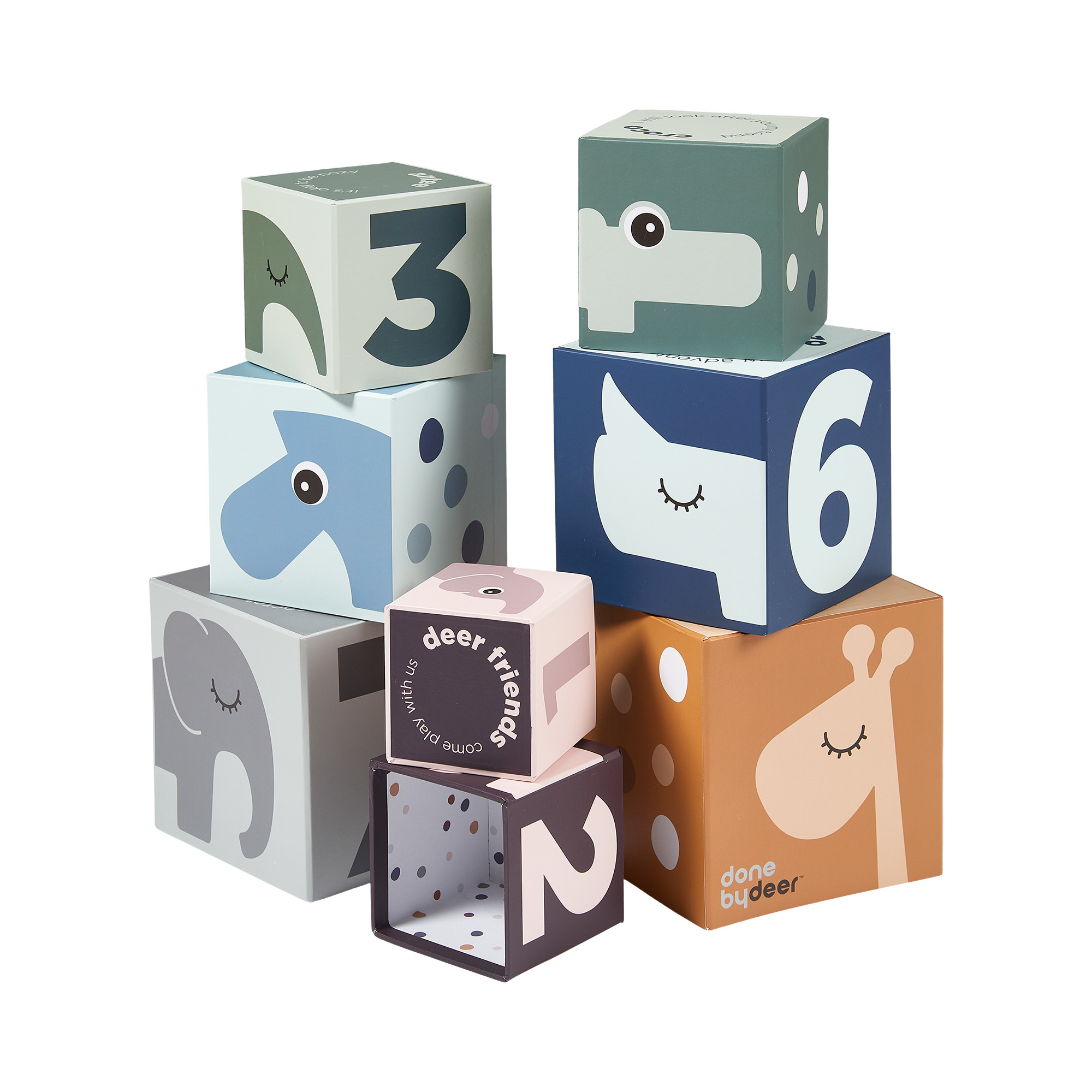 Stapeltoren met blokken | Deer Friends Stapeltoren met blokken | Deer Friends