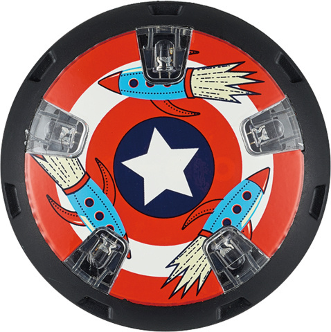 Micro LED Wheel Whizzers Raket afbeelding