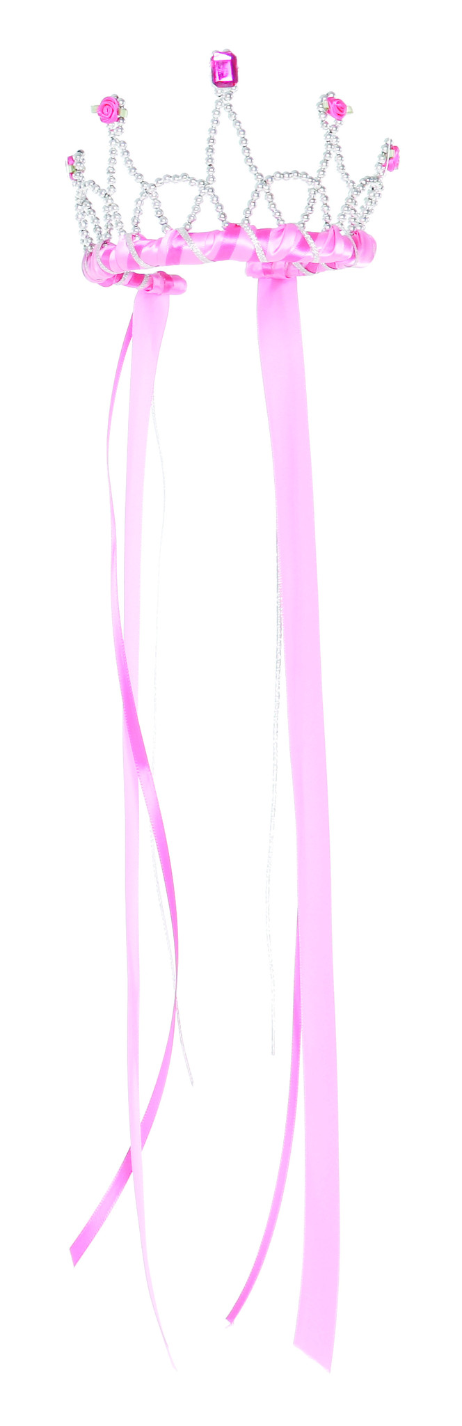 Tiara Ribbon Dark Pink afbeelding