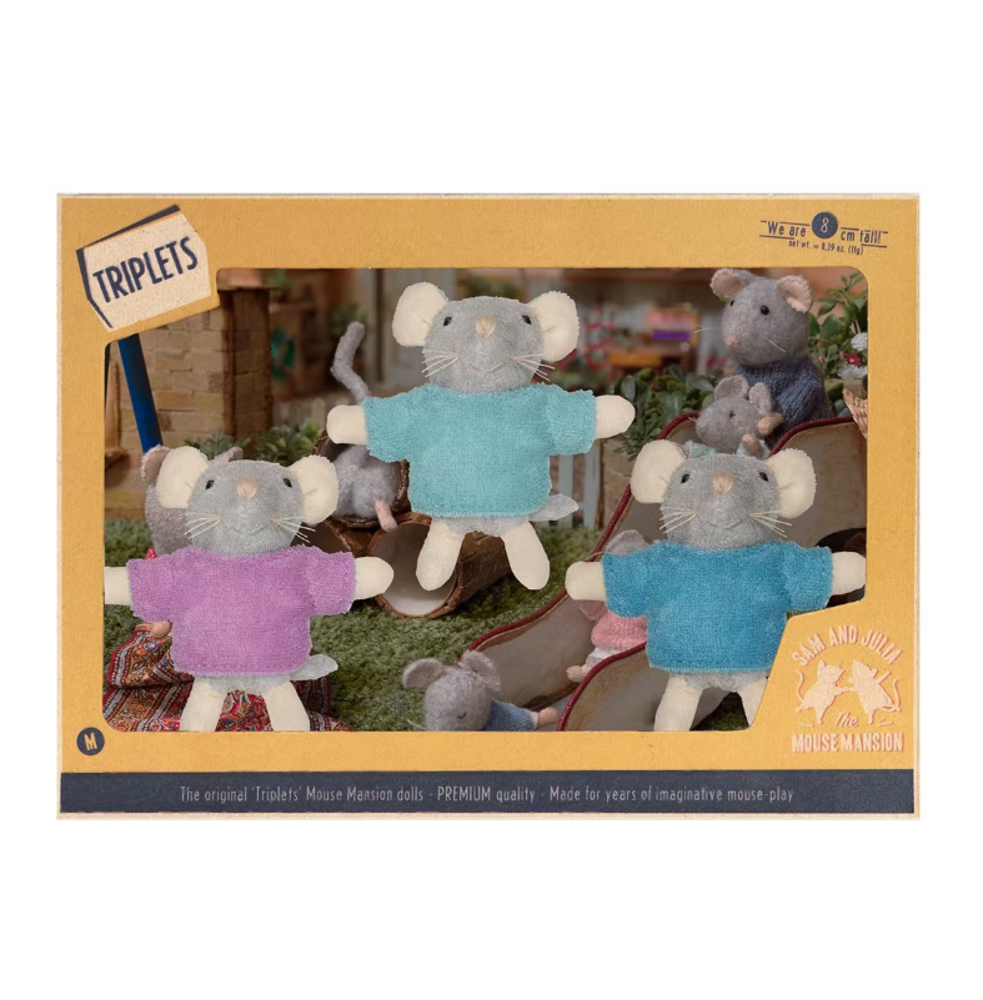 Het Muizenhuis Pluche poppen De Drieling Het Muizenhuis Pluche poppen De Drieling