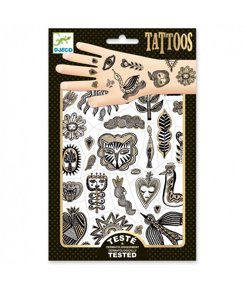 Djeco Tattoos Golden Chic Djeco Tattoos Golden Chic