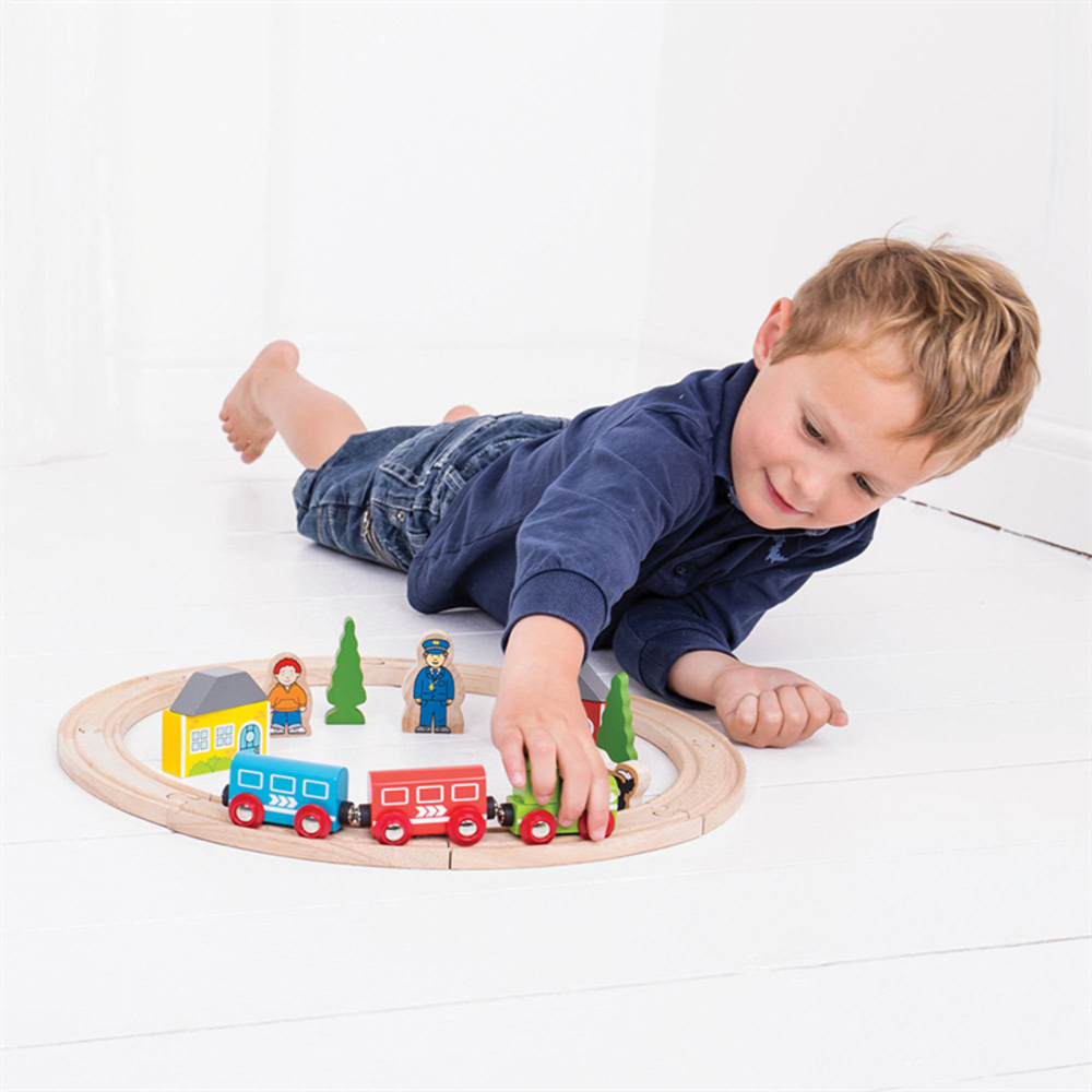 Bigjigs Toys Houten Trein | Mijn Eerste Trein Set Bigjigs Toys Houten Trein | Mijn Eerste Trein Set