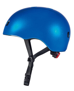 Micro Step Helm Deluxe Blauw Metallic Maat S Micro Step Helm Deluxe Blauw Metallic Maat S