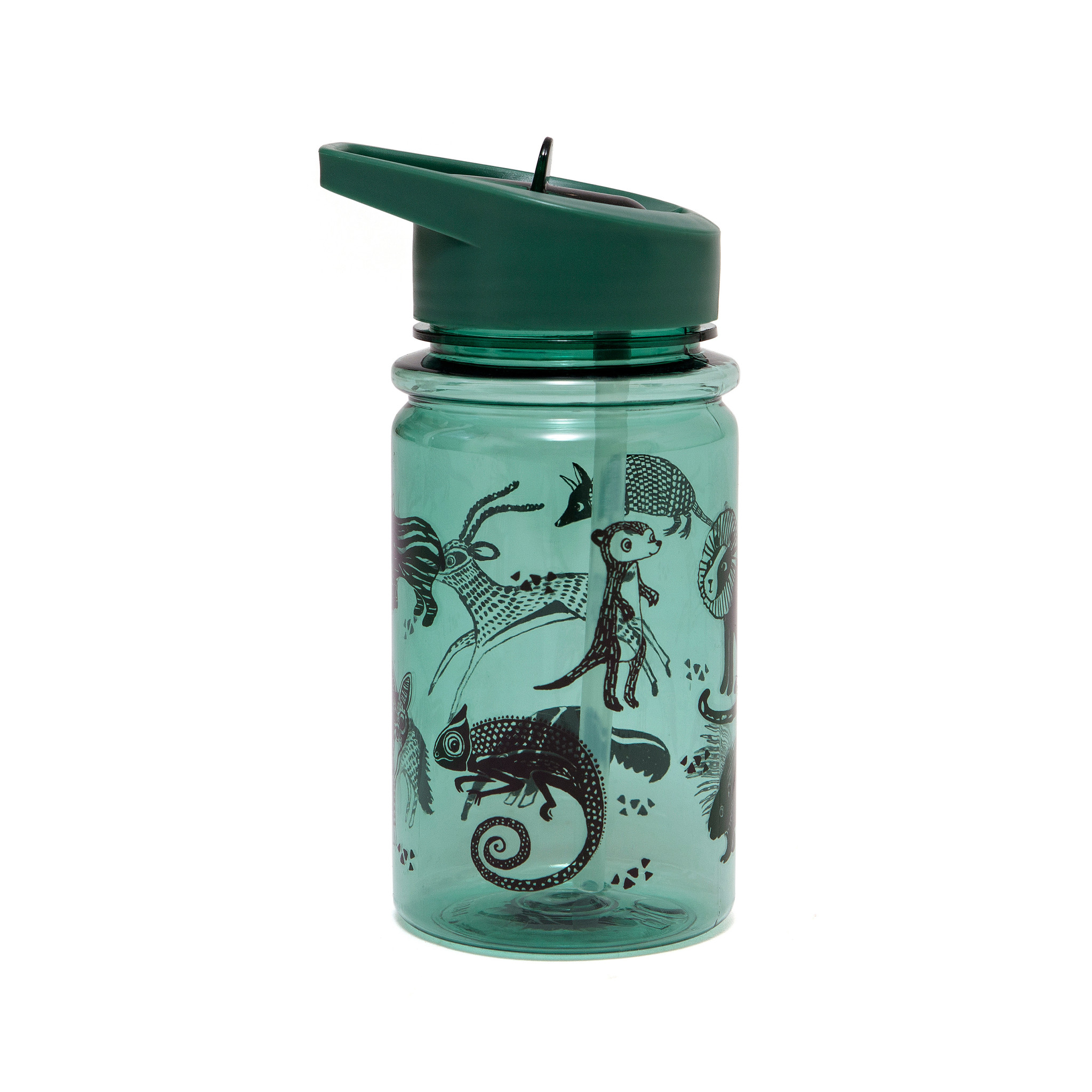 Drinkfles Black Animals | Sage Drinkfles Black Animals | Sage