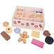 Bigjigs Toys Houten Box met Koekjes Bigjigs Toys Houten Box met Koekjes