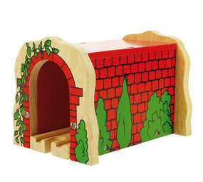 Bigjigs Toys Houten Trein | Stenen Tunnel Rood Bigjigs Toys Houten Trein | Stenen Tunnel Rood