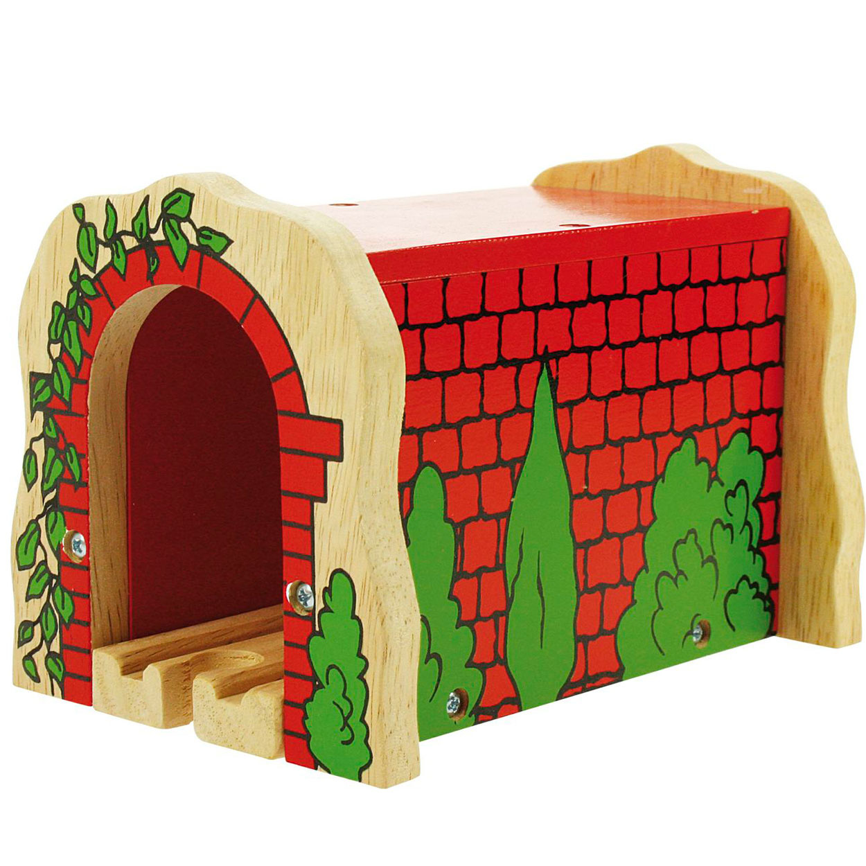 Houten Trein | Stenen Tunnel Rood Houten Trein | Stenen Tunnel Rood