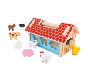 Bigjigs Toys Boerderij Sorteerder Vormenstoof Bigjigs Toys Boerderij Sorteerder Vormenstoof