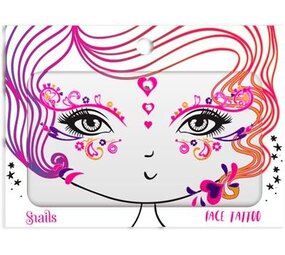 Snails Gezichtstattoo | Hartenkoningin Snails Gezichtstattoo | Hartenkoningin