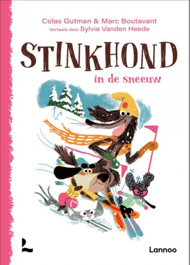 Stinkhond in de sneeuw afbeelding