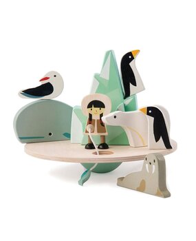 Tender Leaf Toys Houten Balancerende Poolcirkel Tender Leaf Toys Houten Balancerende Poolcirkel