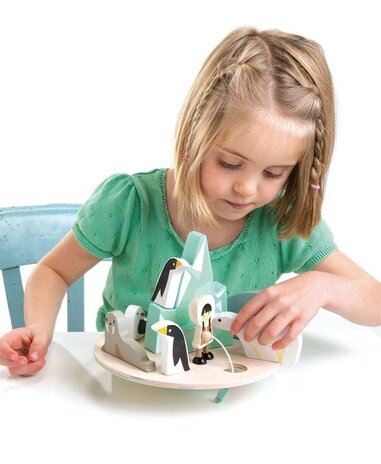 Tender Leaf Toys Houten Balancerende Poolcirkel Tender Leaf Toys Houten Balancerende Poolcirkel