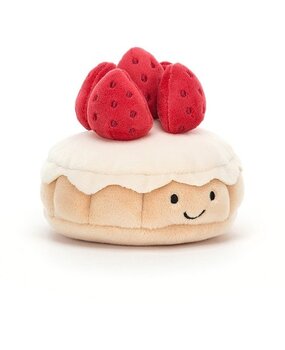 Jellycat Pretty Patisserie Aardbeientaart Jellycat Pretty Patisserie Aardbeientaart