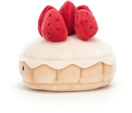 Jellycat Pretty Patisserie Aardbeientaart Jellycat Pretty Patisserie Aardbeientaart