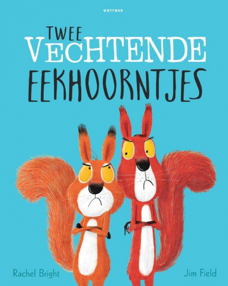 Twee vechtende eekhoorntjes afbeelding