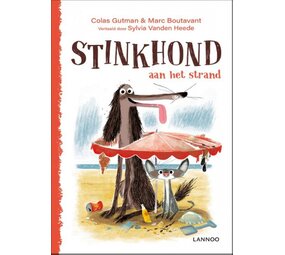 Stinkhond aan het strand Stinkhond aan het strand