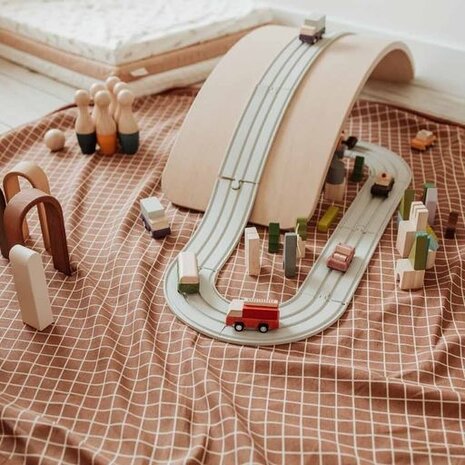 Play & Go Opbergzak Organic | Grid Brown