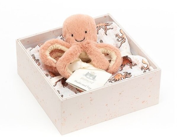 Jellycat Odell Octopus cadeauset Jellycat Odell Octopus cadeauset