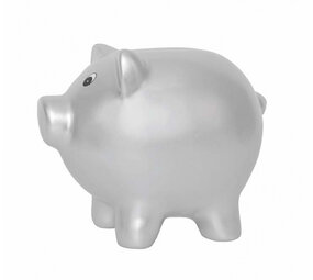 Jabadabado Spaarpot keramiek varken zilvergrijs Jabadabado Spaarpot keramiek varken zilvergrijs