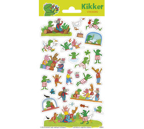 Stickervel Kikker & Vriendjes Stickervel Kikker & Vriendjes