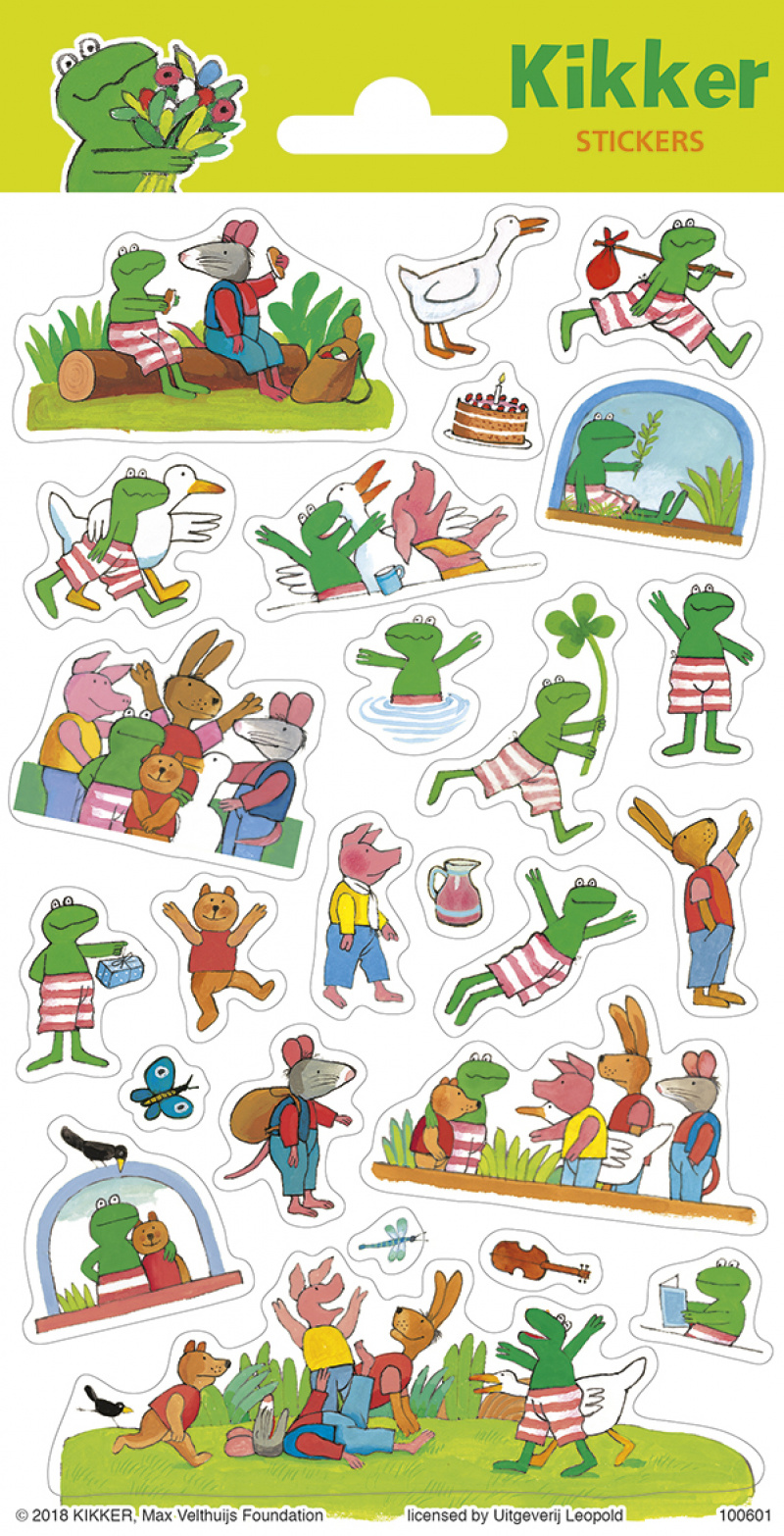 Stickervel Kikker &amp; Vriendjes afbeelding
