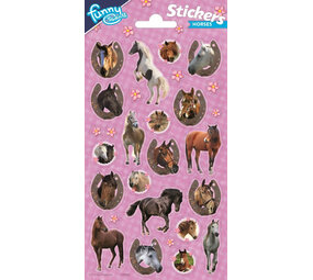 Stickervel Paarden (Roze) Stickervel Paarden (Roze)