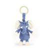 Jellycat Cordy Roy Baby Elephant Jitter Trilfiguur Jellycat Cordy Roy Baby Elephant Jitter Trilfiguur