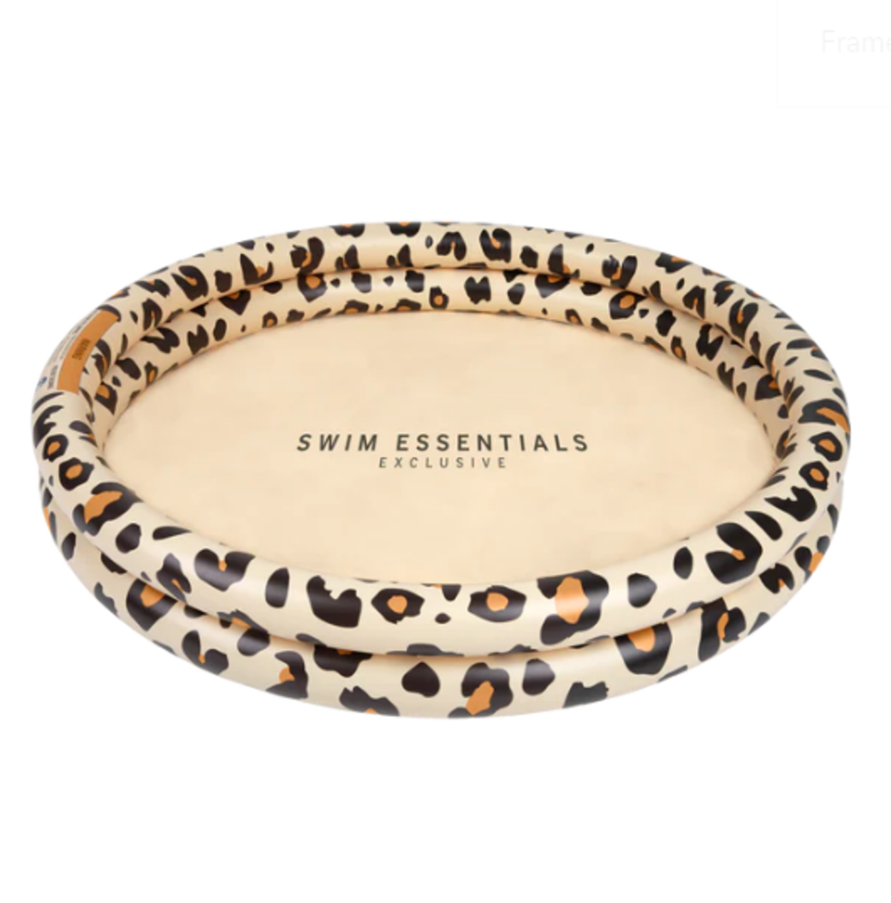 Swim Essentials Zwembad Rond 100 cm Beige Panterprint Swim Essentials Zwembad Rond 100 cm Beige Panterprint