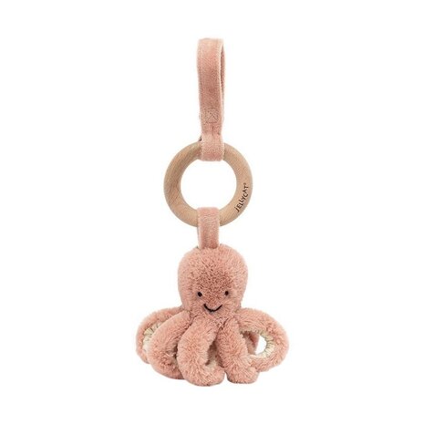 Jellycat Odell Octopus Wooden Ring Toy Jellycat Odell Octopus Wooden Ring Toy