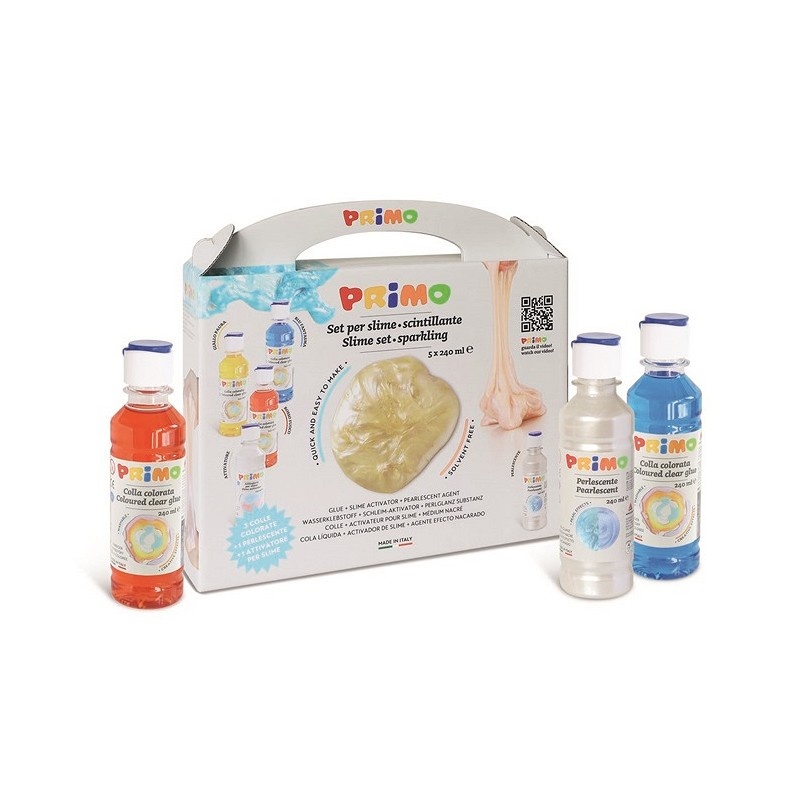 Set Slijm maken met 3 kleuren en Sparkle afbeelding