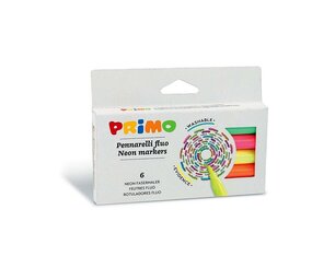 Primo Viltstiften Fluor 6 stuks