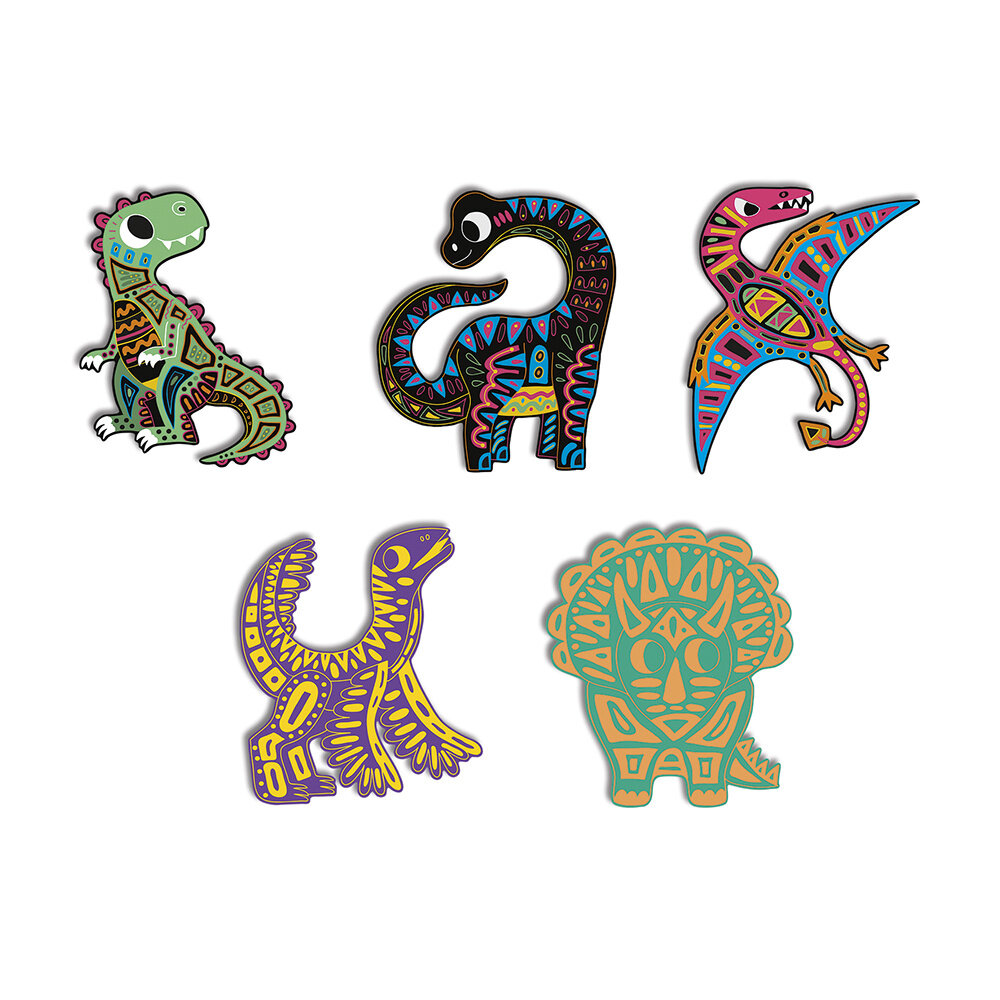 Janod Kraskaarten Dinosaurus Janod Kraskaarten Dinosaurus