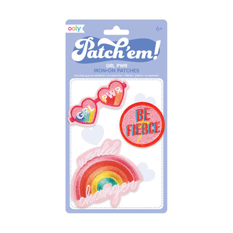 OOLY Patch Em Iron On Patches | GRL PWR OOLY Patch Em Iron On Patches | GRL PWR