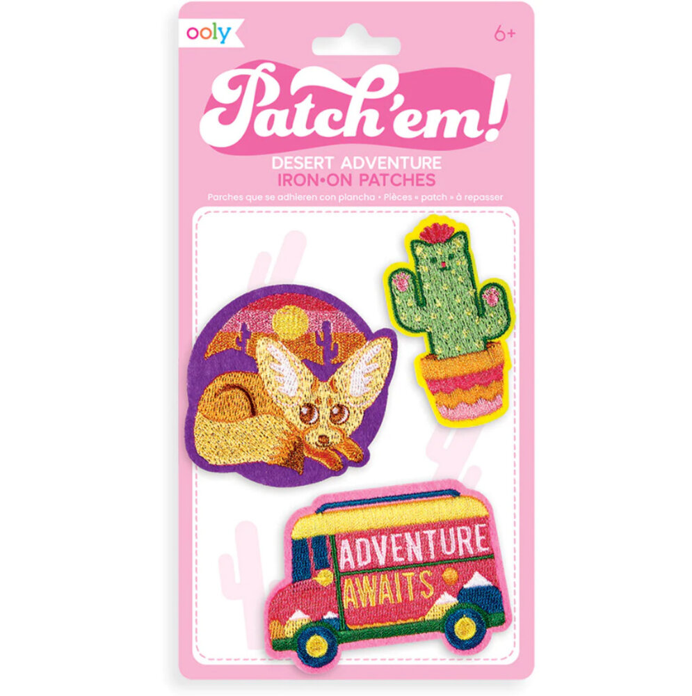 OOLY Patch Em Iron On Patches | Desert Adventure OOLY Patch Em Iron On Patches | Desert Adventure