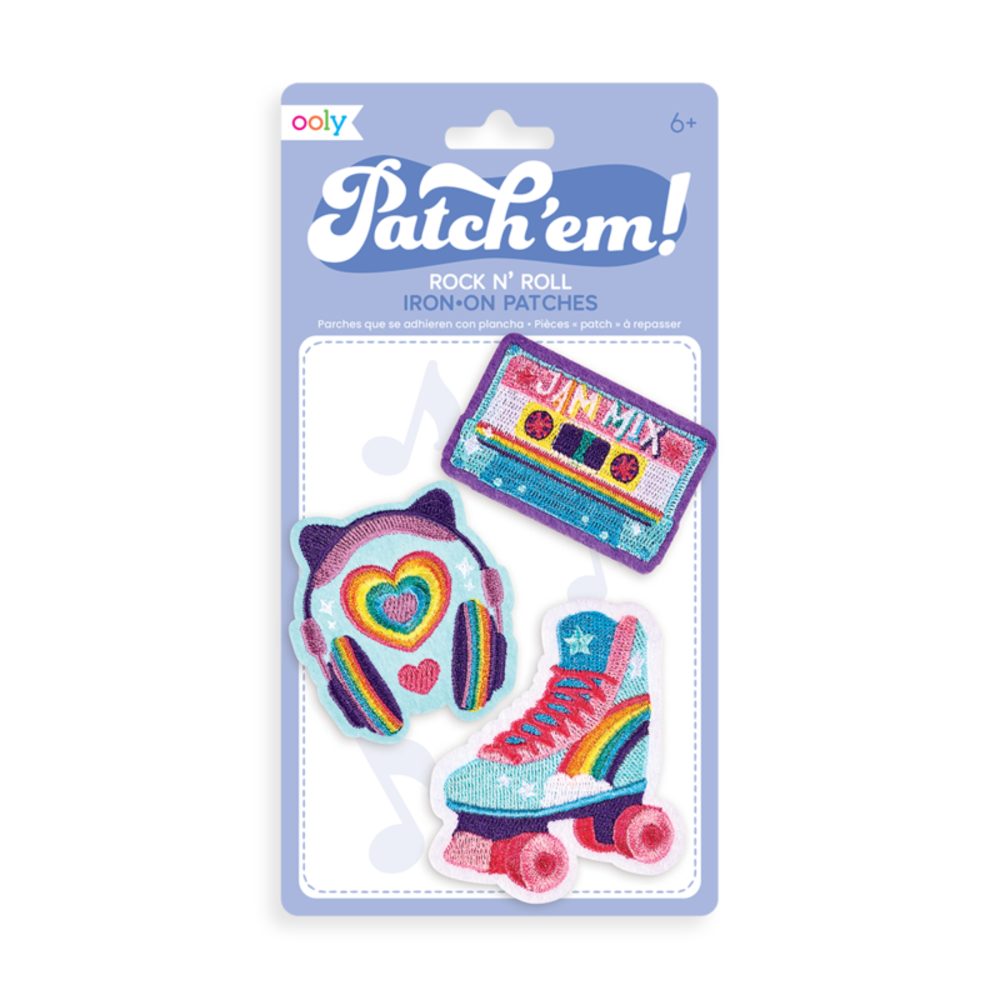OOLY Patch Em Iron On Patches | Rock N Roll OOLY Patch Em Iron On Patches | Rock N Roll