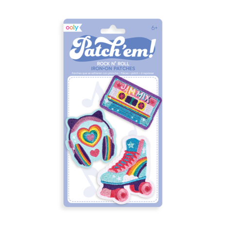 OOLY Patch Em Iron On Patches | Rock N Roll OOLY Patch Em Iron On Patches | Rock N Roll