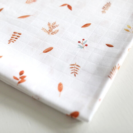 Hydrofiele Doek Brown Leaves Hydrofiele Doek Brown Leaves