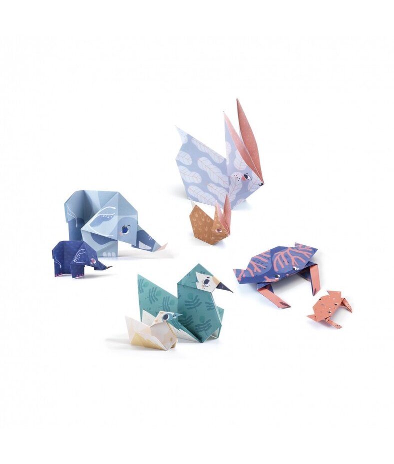 Kit Origami Djeco DJ08759 | Animaux En Papier Avec Feuille Or | Activité Enfant 6-11 Ans | Cadeau Créatif