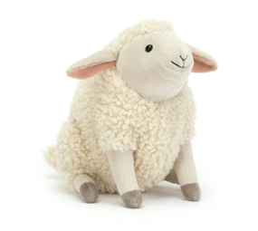 Jellycat Knuffel Burly Boo Sheep Jellycat Knuffel Burly Boo Sheep