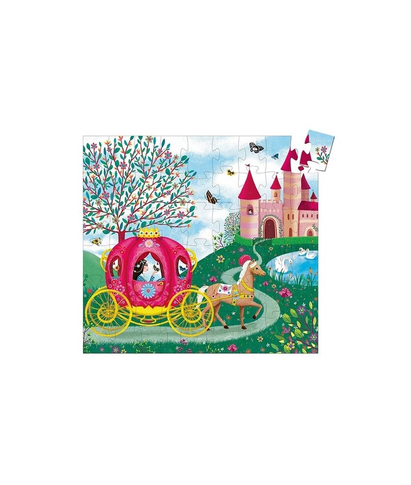 Djeco Silhouet Puzzel Koets (54 stukjes) Djeco Silhouet Puzzel Koets (54 stukjes)