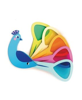 Tender Leaf Toys Houten Pauw met Kleuren