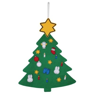 Vilten kerstboom met figuren afbeelding
