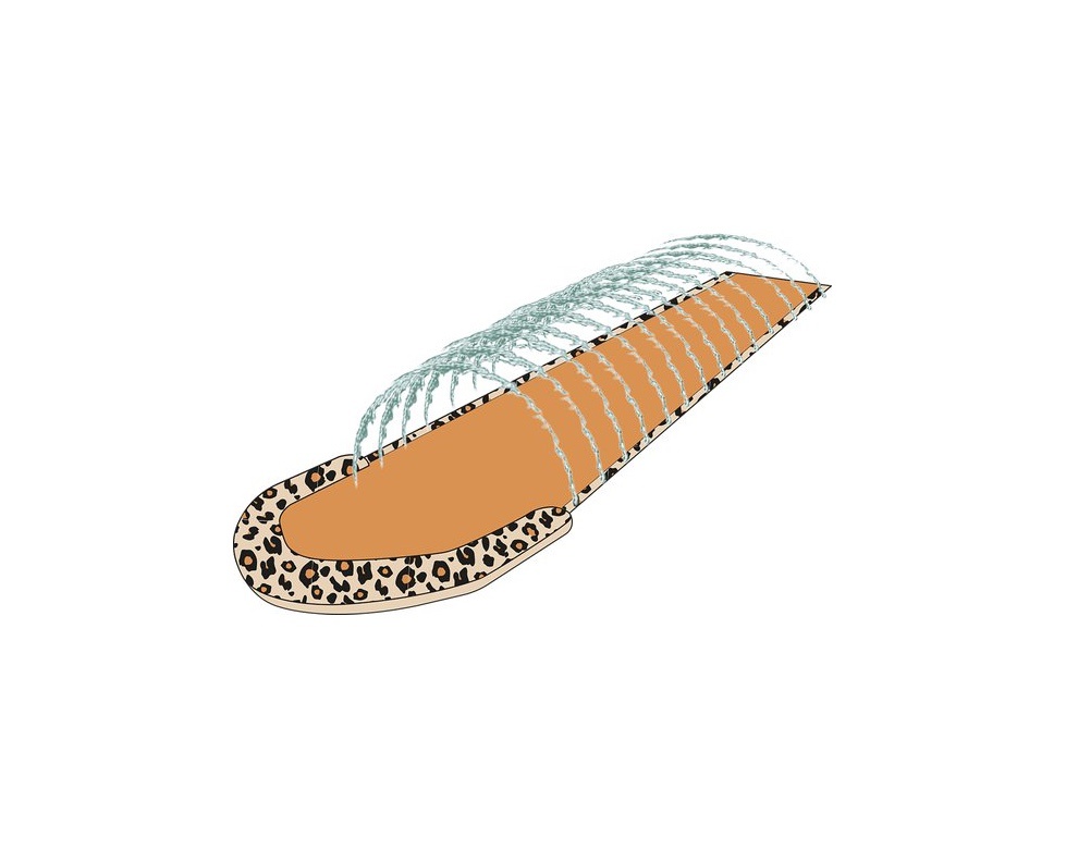 Waterslide Beige Panterprint 1 persoon Waterslide Beige Panterprint 1 persoon