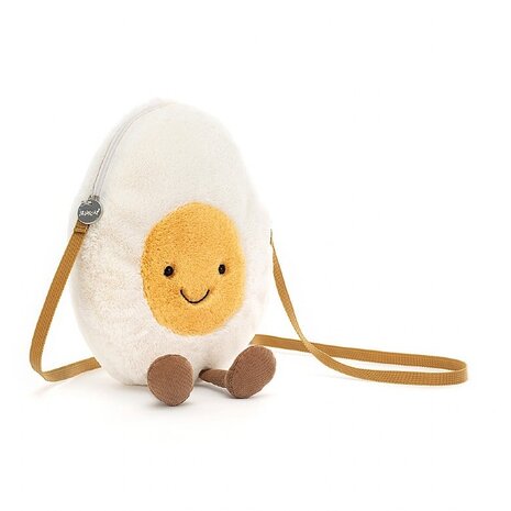 Jellycat Amuseable Happy Boiled Egg Bag Tasje Jellycat Amuseable Happy Boiled Egg Bag Tasje