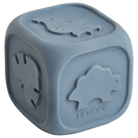 Liewood Natuurrubber Dobbelsteen Andrew Dice | Stormy Blue Liewood Natuurrubber Dobbelsteen Andrew Dice | Stormy Blue