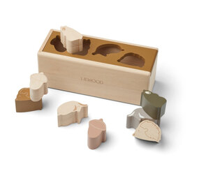 Liewood Houten Vormenstoof Midas | Friendship Golden Caramel