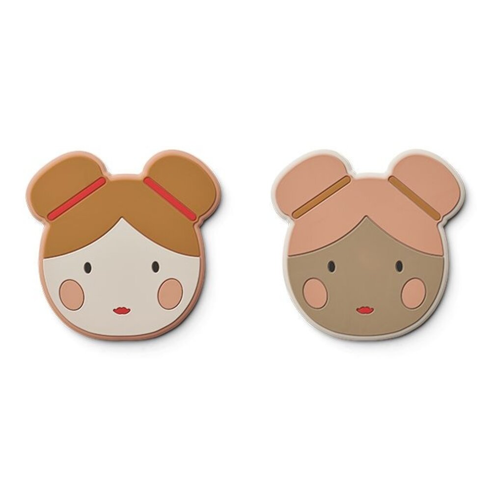 Liewood Bijtspeeltje Gia 2-pack | Doll Sandy Multi Mix Liewood Bijtspeeltje Gia 2-pack | Doll Sandy Multi Mix