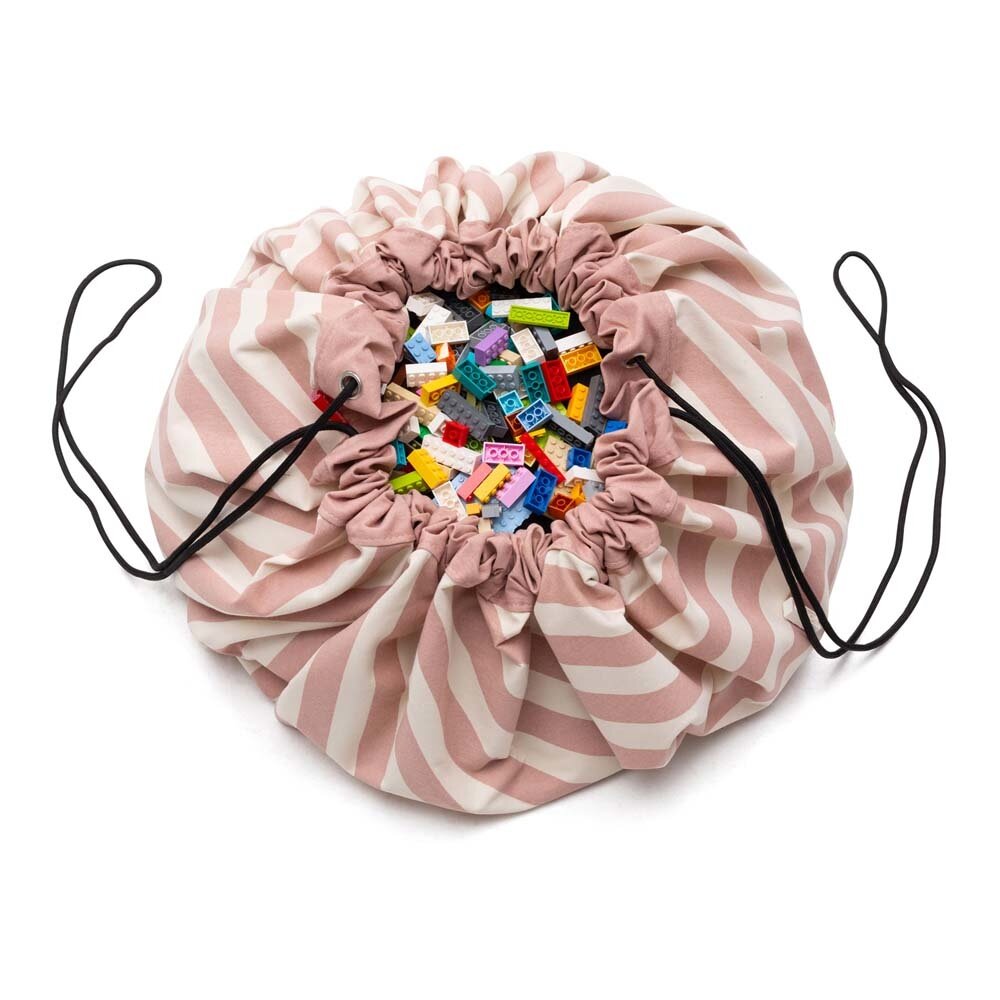 Play & Go Opbergzak | New Pink Stripes Play & Go Opbergzak | New Pink Stripes